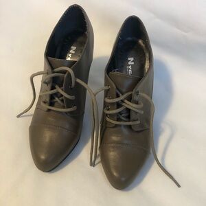 Women's Brown Lace-Up Heels